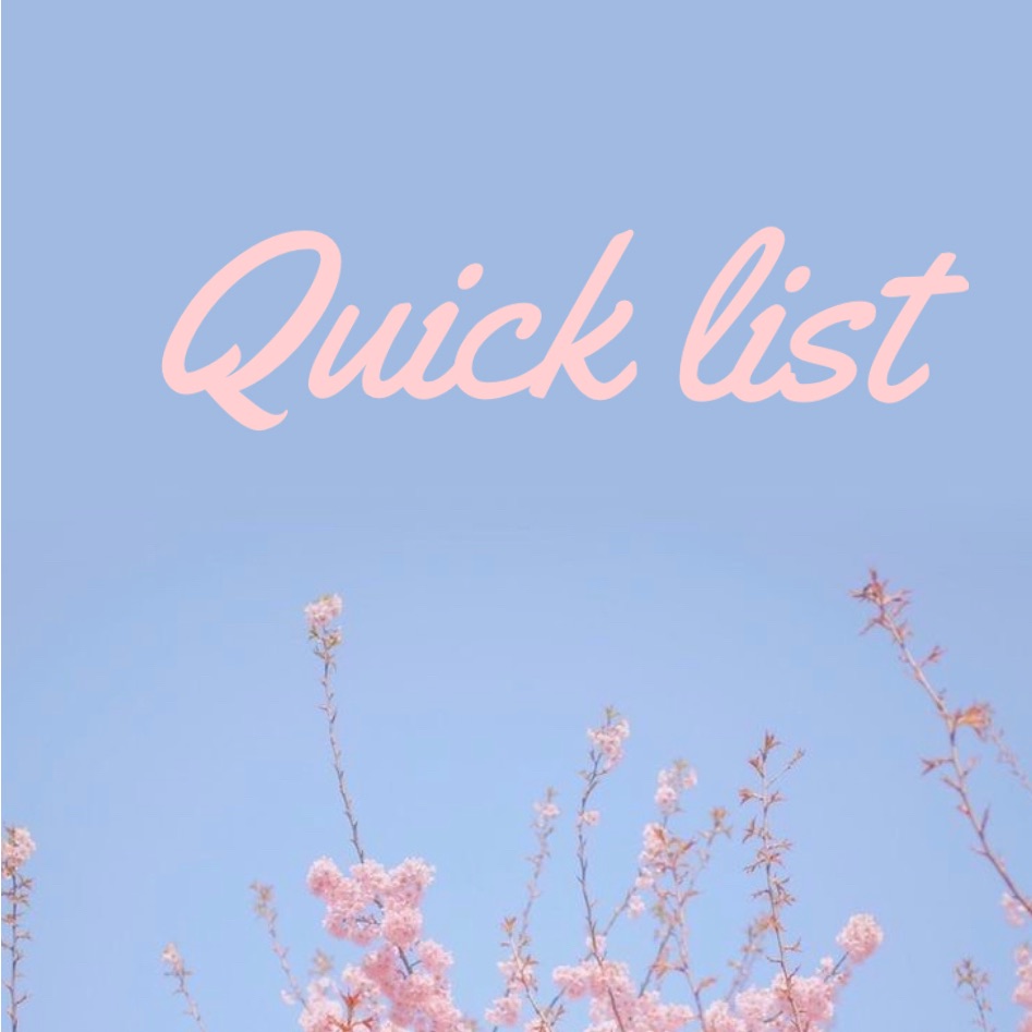 Quick List 7